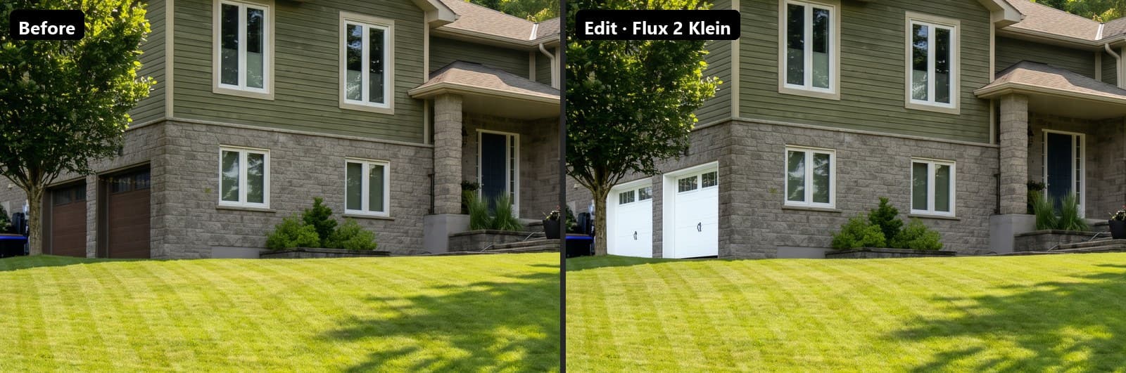 Before and after a Flux 2 Klein edit